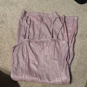 Pink sparkley mini dress